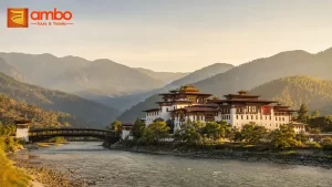 punakha Dzong at golden hour — Bhutan Sustainable Development Fee guide for Southeast Asian travelers