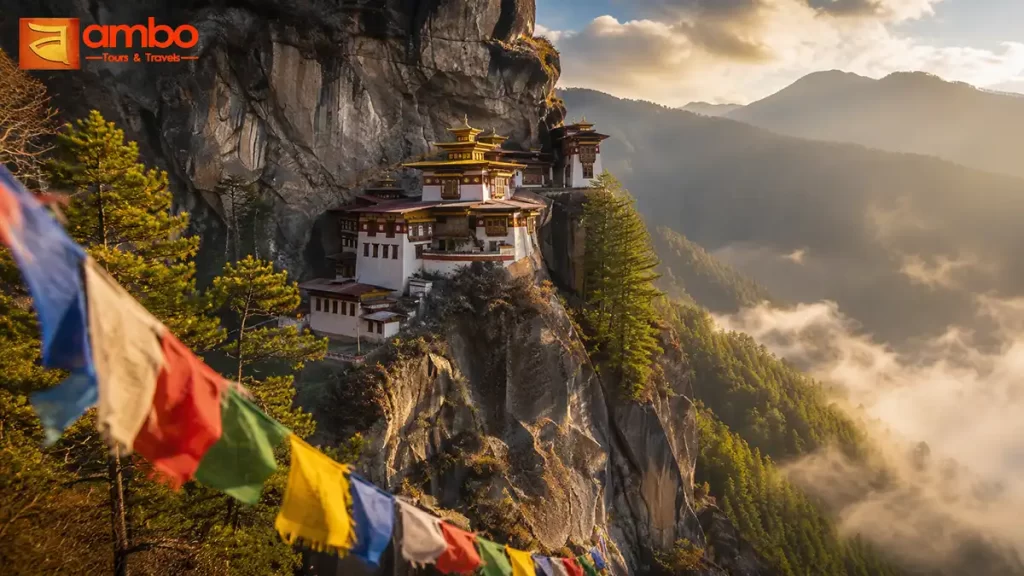 Tiger's Nest monastery on a Himalayan cliff, Bhutan tour from France