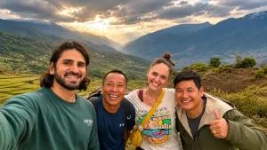 australian guest in eastern bhutan