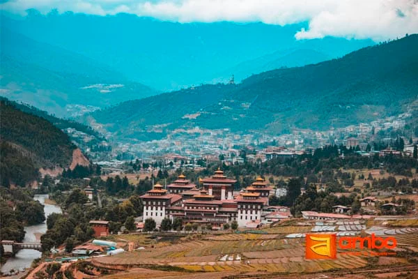 Thimphu city view, capital of Bhutan