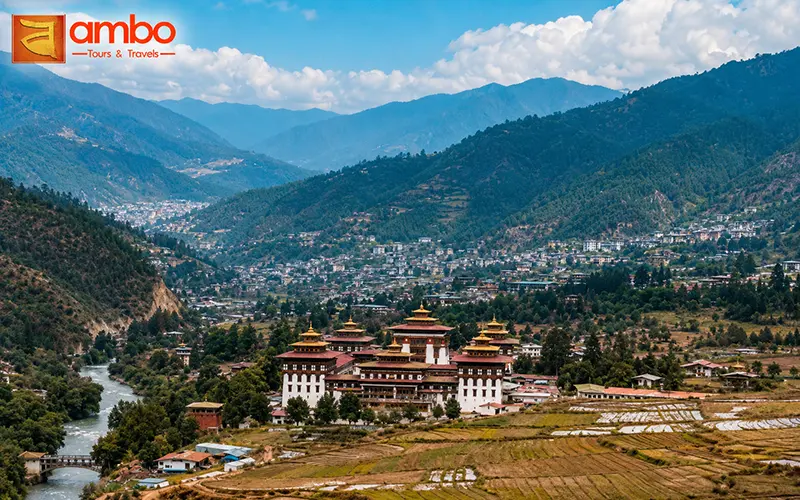 Thimphu city view, capital of Bhutan