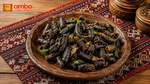 Bhutanese sausage - Juma, food in Bhutan